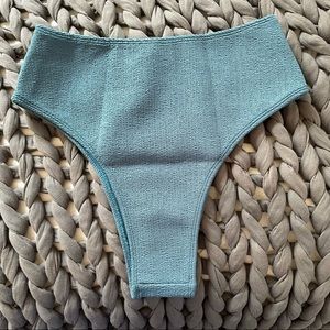 👙Never worn Mikoh high-waisted teal swim bottom🌴